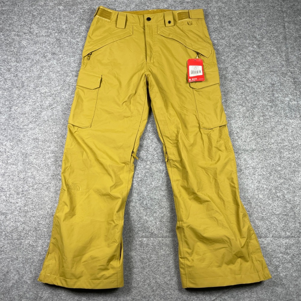 The North Face Slasher Cargo Pant Mens M Bronze Mist Snow Ski Freeride NEW